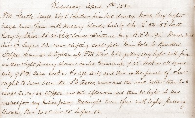 07 April 1880 journal entry